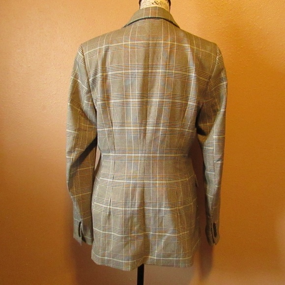 H&M Plaid Blazer - Brown and Tan - Picture 5 of 6